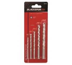 Blackspur 5 Pack Masonry Drill Set 4-10mm