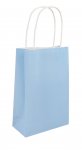 Baby Blue Paper Party Bag With Handles 14cm X 21 cm X 7cm