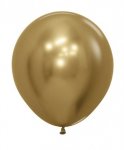 Sempertex 18" Reflex Gold Latex Balloons 6 Pack