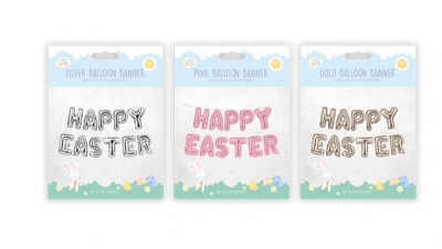 Happy Easter Foil Balloon Banner