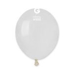 Gemar 5" Pack 50 Latex Balloons Crystal #000