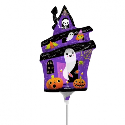 Halloween Haunted House Mini Shape Foil Balloons