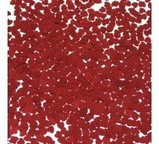 Metallic 6mm Hearts Red Confetti