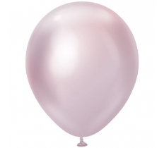 Kalisan 12" Mirror Pink Gold Latex Balloons 50 Pack