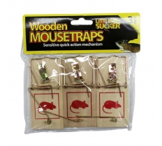 Traditional Wooden Mousetraps 3 Pack