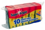 Superbright Hand Grip Sponge Scourer 10 Pack