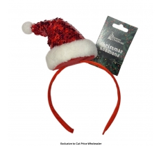 Glitter Santa Hat Headband