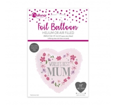 Mothers Day Heart Foil Balloon