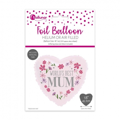 Mothers Day Heart Foil Balloon