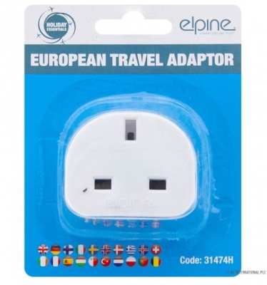 European Travel Adaptor 1Pc