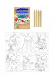 Eco-Friendly Mini Superhero Colouring Set (14cm x 10cm)