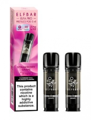 Elf Bar ELFA PRO Prefilled Vape Pod Strawberry Grape