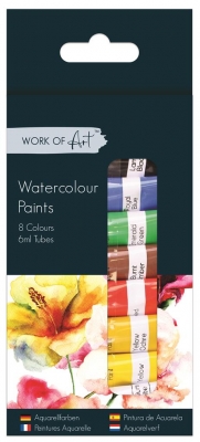 Water Colour Paints 8x6ml Tubes