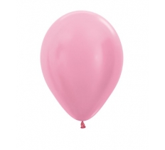 Sempertex 5" Pearl ( Satin ) Pink Latex Balloons 50 Pack