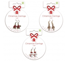 Christmas Dangly Earrings 3 Design