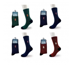 Mens Christmas Embroidery Socks