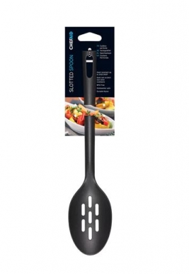 Chef Aid Black Slotted Spoon