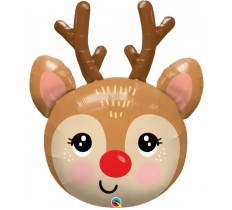 Red Nosed 35" Reindeer Head