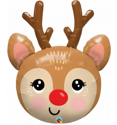 Red Nosed 35" Reindeer Head