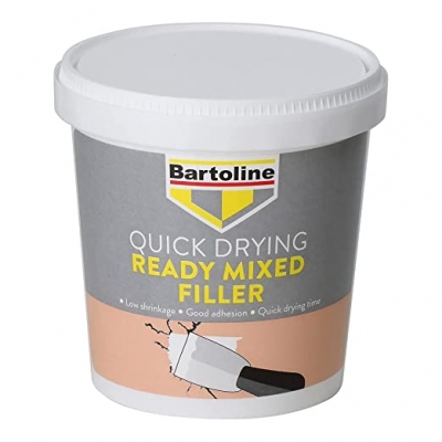 Bartoline 1Kg Tub Quick Drying Ready Mixed Filler