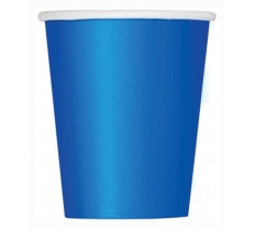 Royal Blue Solid 9oz Paper Cups 8 Pack