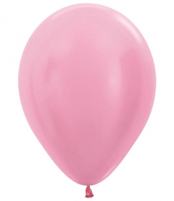 Sempertex 12" Satin Pink Latex Balloons 50 Pack