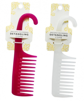 Shower Comb Detangling With Hook