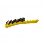 4 Row Wire Brush With Yellow Handle