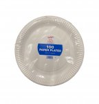 ROYAL MARKETS 23CM 9" PAPER PLATES 100 PACK