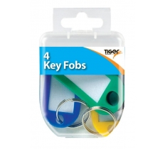 Tiger Essential 4 Key Fobs Coloured