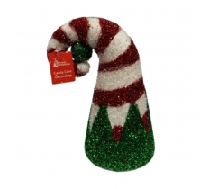 Candy Cane Elf Hat 16x29cm Pick