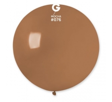 Gemar 31" 1 Latex Balloon G30 Mocha #076