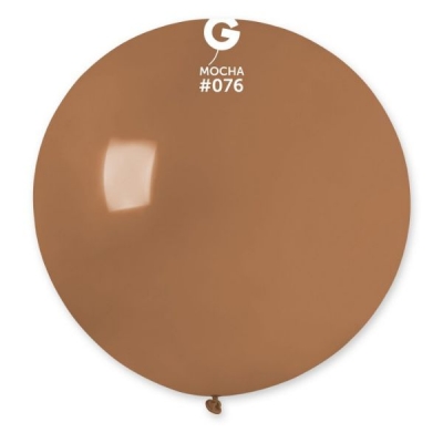 Gemar 31" 1 Latex Balloon G30 Mocha #076