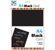 A4 BLACK CARD 15 sheets