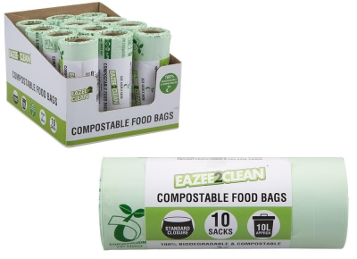 Compostable Food Bags 10l 10 Pack