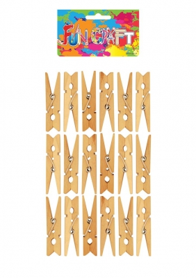 Craft Kit Pegs Natural Wood 4.8cm