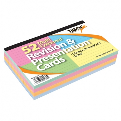 Tiger 6X4 Top Band Revision Cards 52 Pack