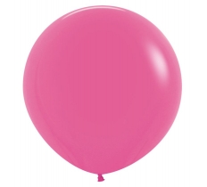 Fashion Colour Solid Fuchsia Latex Balloons 24"- 3 Pack