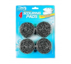 S/Steel Scouring Pads 4 Pack