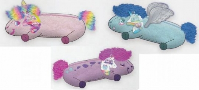 Unicorn Fluffy Shaped Pencil Case