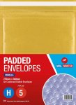 Mail Master H Manilla Padded Envelope 5 Pack