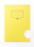 A4 Recycled Exercise Book 32lvs X 10 Ruled 8mm Yellow