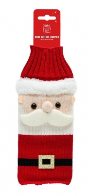 Santa Wine Bottle Jumper