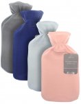 Plain Fleece Hot Water Bottle 2 Litre