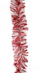 RED-WHITE TINSEL 2m MIX CUT