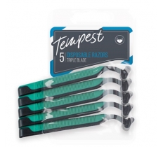 Mens Disposable Triple Blade Razors - 5 Pack