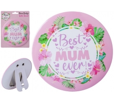 15cm Jumbo Mum Badge On Card