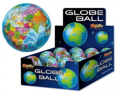 Planet Earth Foam Globe Ball 6.5cm