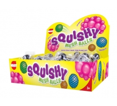 Mesh Ball Squeeze Squishy With Beads