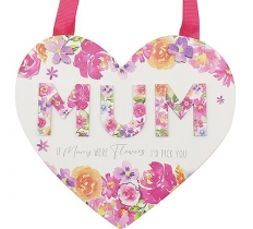 Mum Heart Plaque In Gift Box